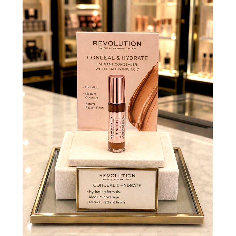 Revolution Conceal & Hydrate Radiance Foundation Color: F14